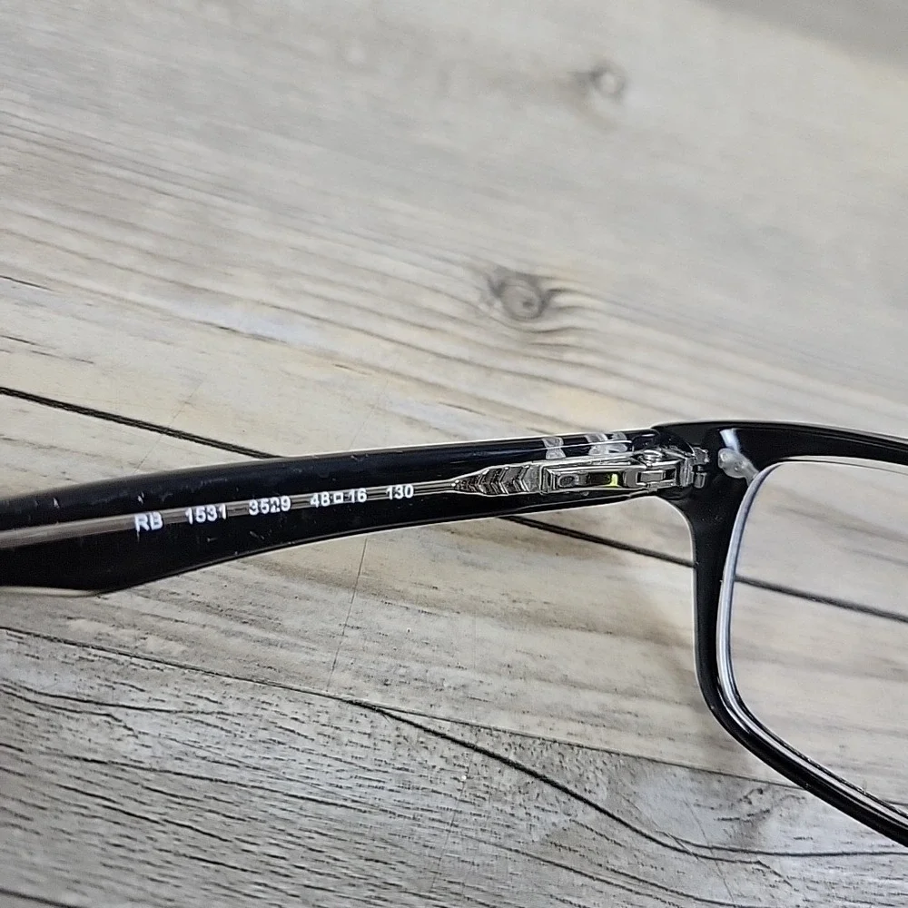Ray-Ban Eyeglasses RB1531 3529 Junior FRAMES ONLY‎ Black Full Rim 48-16-130